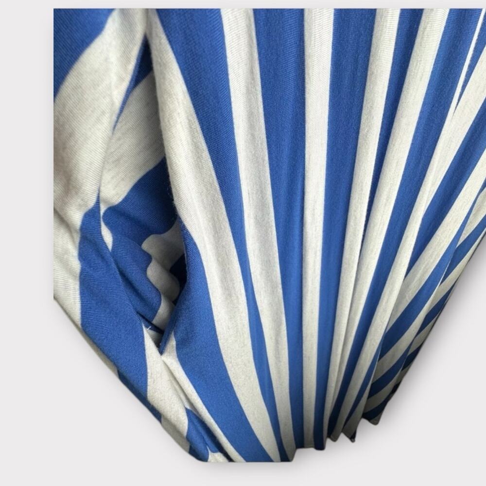 Matilda Jane Women’s The Road Ahead Blue and White Striped Maxi Dress Medium - Picture 3 of 13
